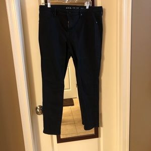 Ava & Viv 14W Black Jeggings